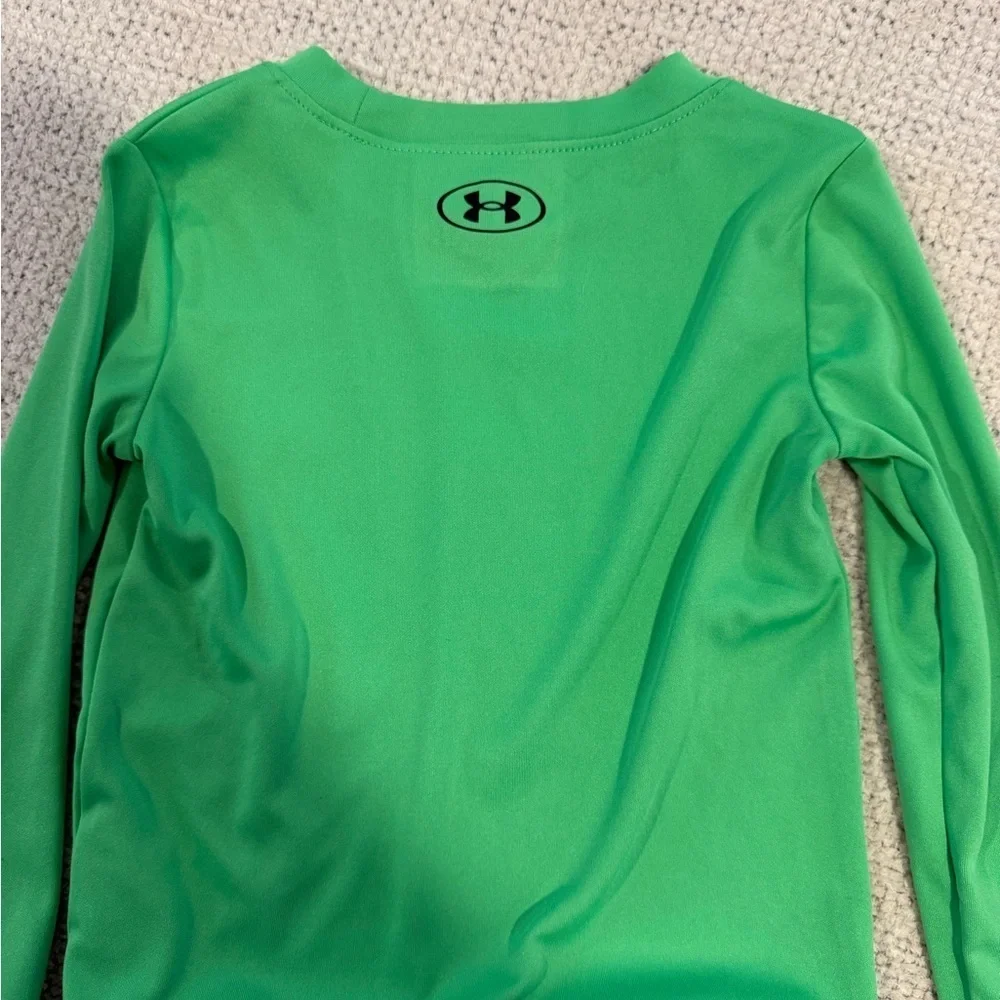 Under Armour Kids Bright Green Long Sleeve Tee